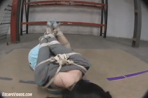 www.escapevideos.com - Alexis Hogtied Blindfolded thumbnail